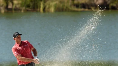 Two eagles lift Straka to World Challenge lead over Scheffler