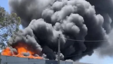 Two factories ablaze in Dandenong South