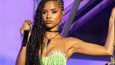 Tyla Turns Heads in Neon Mini-Shorts