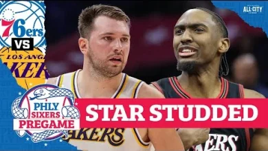 Tyrese Maxey leads Sixers in SHOWDOWN vs LeBron, Luka Doncic & Lakers