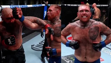 UFC on ESPN 73 video: Steven Asplund sets striking record in TKO win