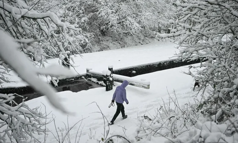 UK snow maps turn icy blue as 3.5-inch snow blanket to cover parts of Britain
