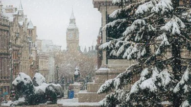 UK snow maps turn purple as White Christmas forecast shows wintry showers
