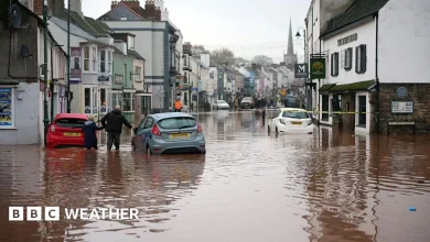 UK weather: Met Office amber warning in force for heavy rain and flooding