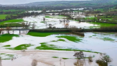 UK weather: Met Office warns of heavy rain and 50mph winds as 135 flood alerts issued across Britain