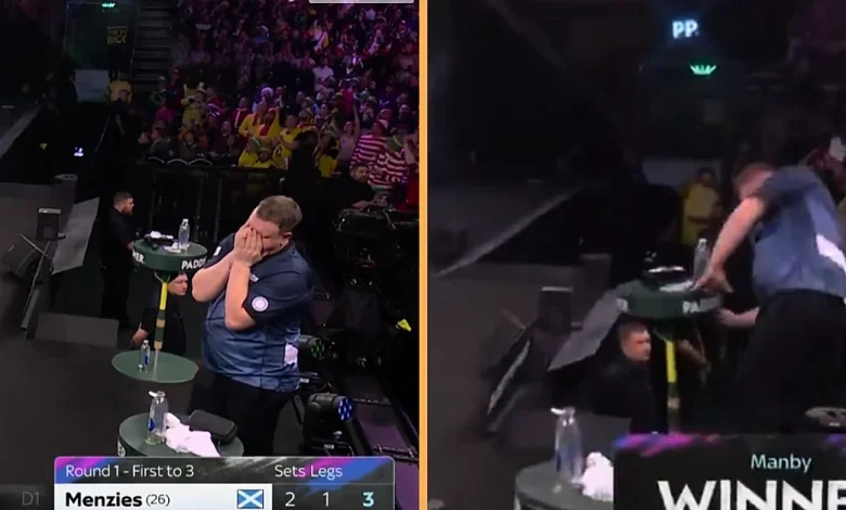 Ugly Scenes As Cameron Menzies Loses His Cool Over On Ally Pally Stage