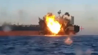 Ukraine hits two Russian 'shadow fleet' oil tankers with naval drones