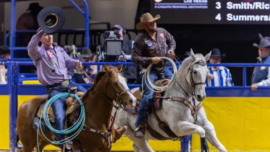 Underdogs Take the Win Shaking Up Round 1 of 2025 NFR Team Roping