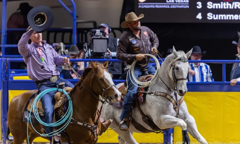 Underdogs Take the Win Shaking Up Round 1 of 2025 NFR Team Roping