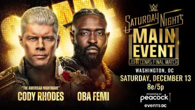 Undisputed WWE Champion Cody Rhodes vs. NXT Champion Oba Femi