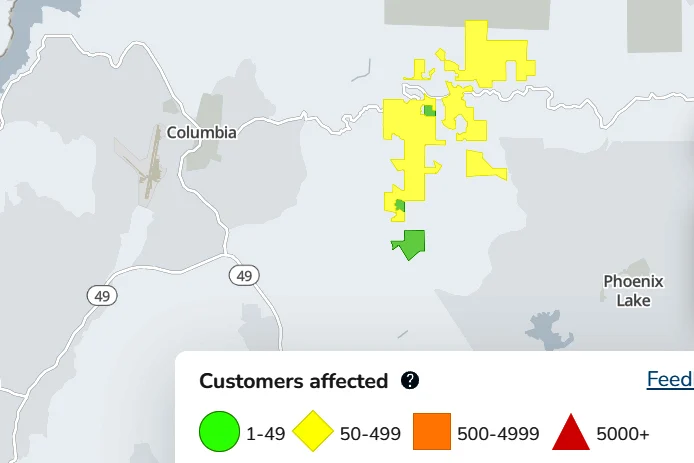 Update: PG&E Restore Most Yankee Hill Customers’ Power A Second Time