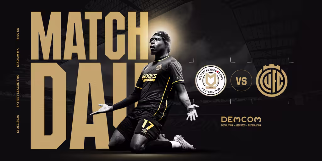 U's Matchday: MK Dons (A)
