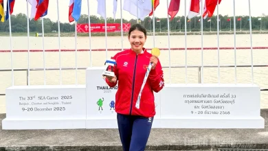 VĐV Ma Thị Thuỳ đoạt Huy chương Vàng nội dung đôi nữ Canoeing tại SEA Games 33