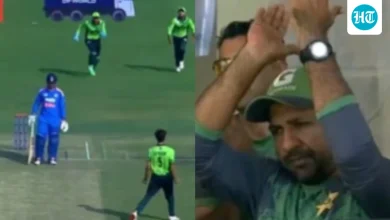 Vaibhav Suryavanshi's dismissal triggers wild celebration; Pakistan pacer all pumped up, mentor Sarfaraz Ahmed applauds | Cricket