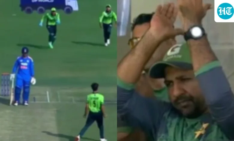 Vaibhav Suryavanshi's dismissal triggers wild celebration; Pakistan pacer all pumped up, mentor Sarfaraz Ahmed applauds | Cricket