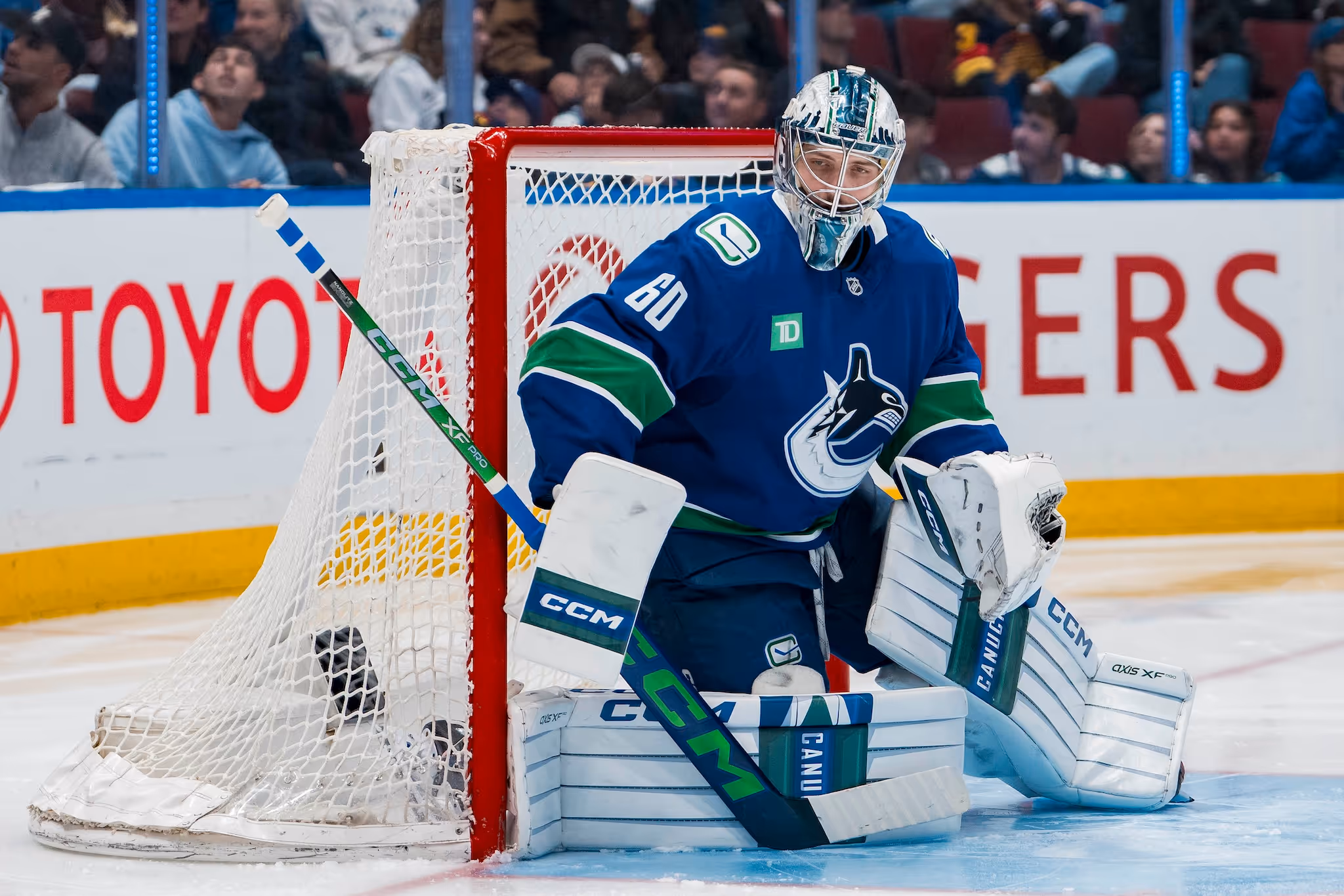 Vancouver Canucks goalie leaves the team because his wife's having a baby