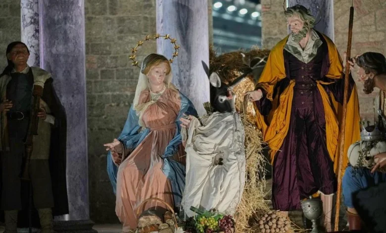 Vatican unveils Nativity scene, lights Christmas tree in St. Peter’s Square
