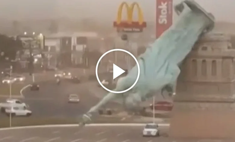 Video: Statue of Liberty Replica Collapses in Brazil