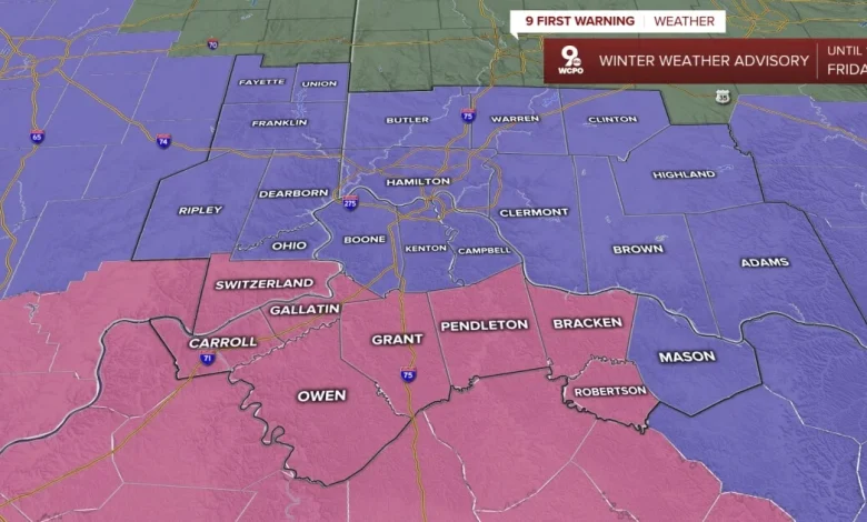 WEATHER ALERT DAY: Light snow continues to fall, wet roads for most