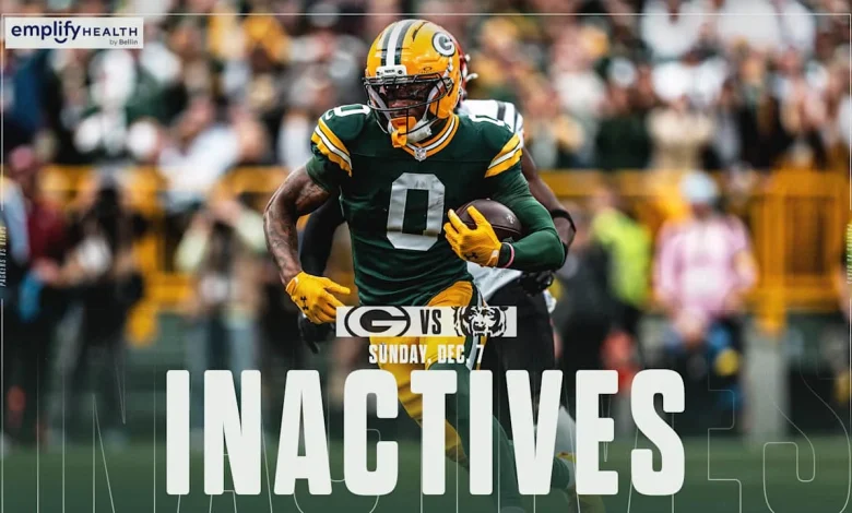 WR Matthew Golden, S Javon Bullard active for Green Bay | Packers-Bears inactives