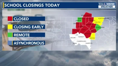 Wake, Durham public schools closed as wintry mix expected in the area