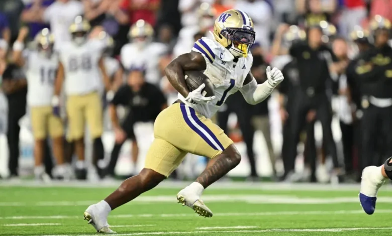 Washington Huskies RB Jonah Coleman Projected To Get Selected by Emerging NFC Team in 2026 NFL Draft