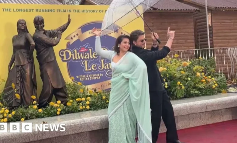 Watch: Statue of Bollywood stars Shah Rukh Khan and Kajol unveiled in London