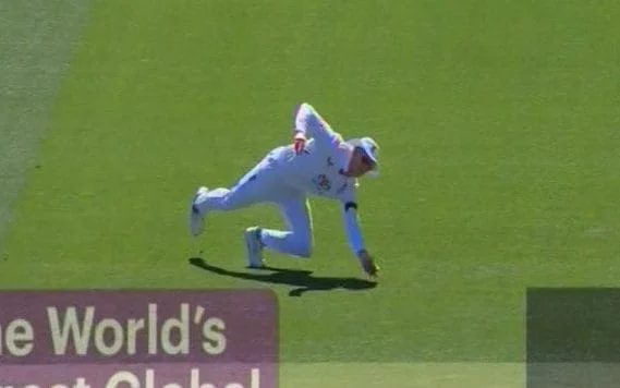 Watch: Zak Crawley pulls off sensational catch of the Ashes series