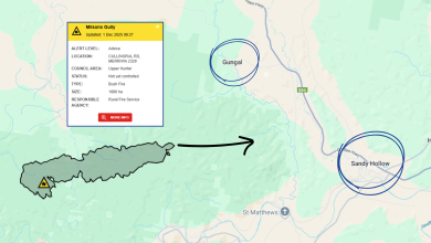 Watch and act: Maisons Gully fire continues to move east