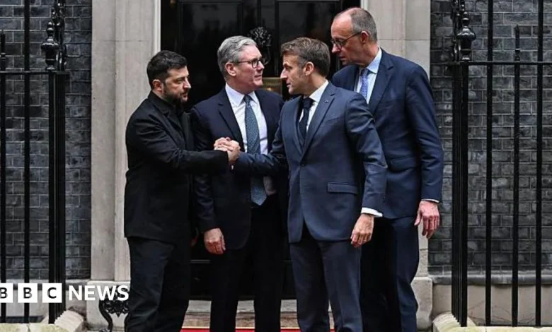 We stand with Ukraine, says Starmer, as leaders hold Downing Street talks with Zelensky