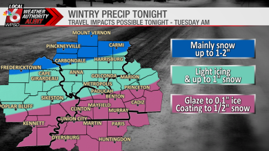 Weather Authority Alert for Monday night into Tuesday morning