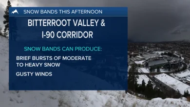 Weather Forecast: Snow bands possible this afternoon