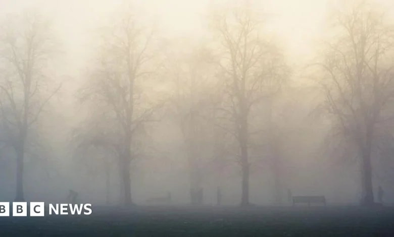 Weather warning issued for foggy conditions