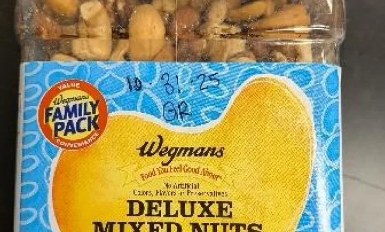 Wegmans mixed nuts recalled in 9 states over possible salmonella contamination