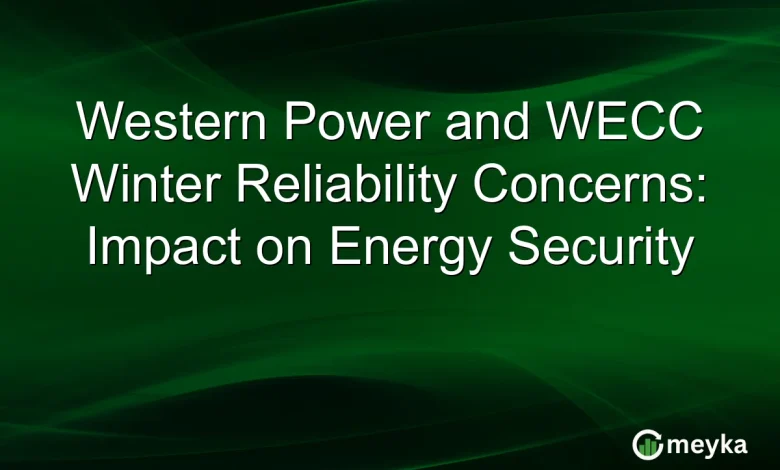 Western Power and WECC Winter Reliability Concerns: Impact on Energy Security