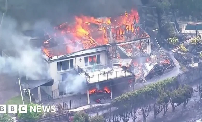 'We've lost everything': Australia wildfire rips through homes