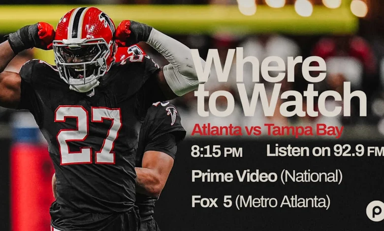 Where to watch Atlanta Falcons at Tampa Bay Buccaneers