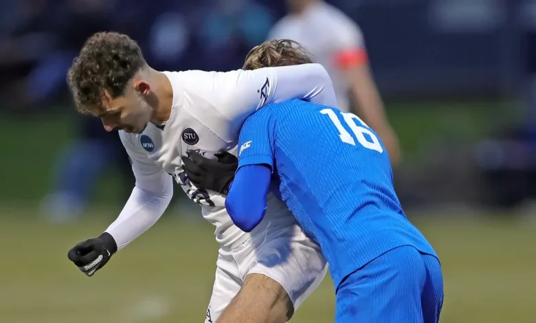 Who does Akron play next in the NCAA men's soccer tournament?