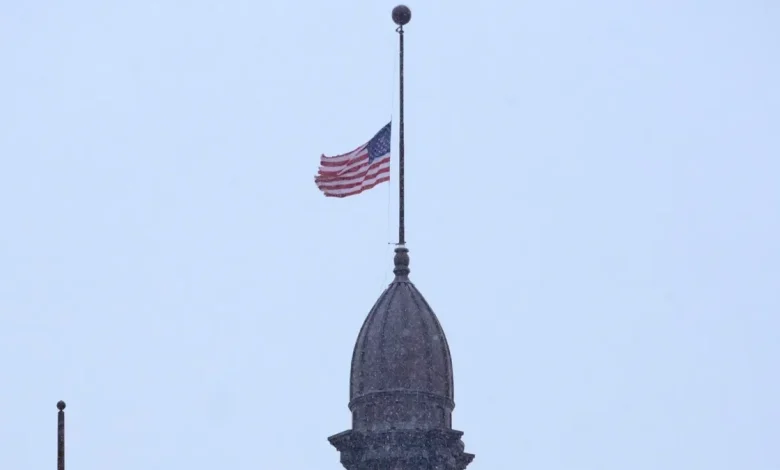 Why are flags flying at half-staff in Wisconsin on Dec. 7?