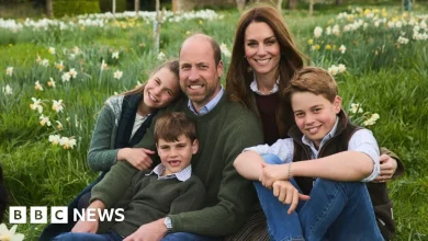 William and Catherine release annual Christmas card portrait