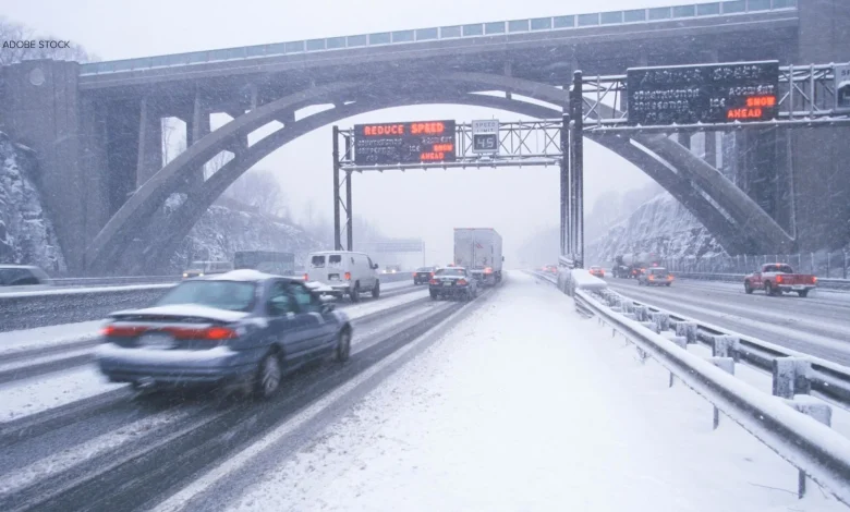 Winter weather arrives with snow and sleet in parts of NY, NJ and CT