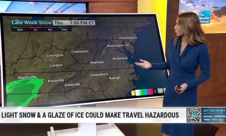 Wintry Mix To Impact Friday AM, PM Commutes For Mid-Atlantic