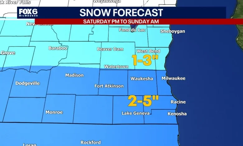 Wisconsin winter weather advisory Saturday night into Sunday morning