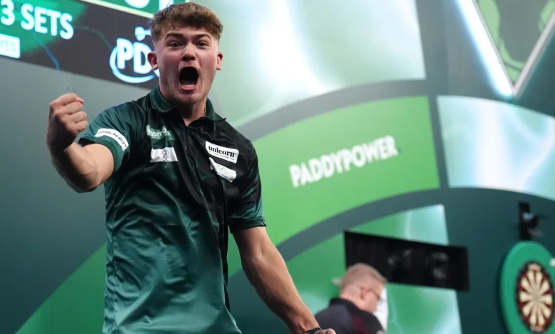 World Darts Championship: 'Champagne Charlie' Manby on memorable Ally Pally debut and Luke Littler