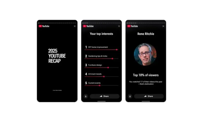 YouTube ‘Recap’ is like Spotify Wrapped for videos, starts rolling out today