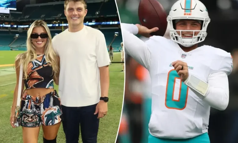 Zach Wilson gushes over wife in birthday post as Dolphins questions loom after ‘MNF’ loss