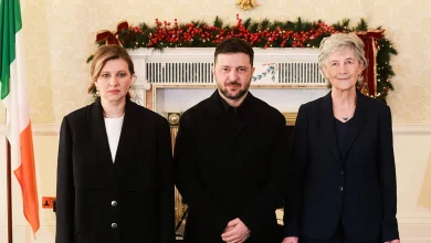 Zelenskiy meets President as Taoiseach announces €125m in support for Ukraine