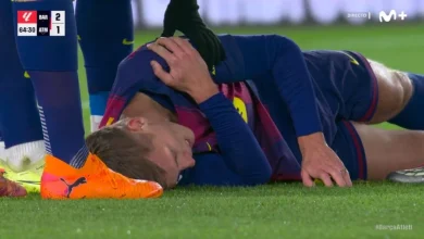 ¡Olmo marca y se lesiona!