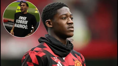 ‘Free Kobbie Mainoo’: Mainoo’s brother attends Old Trafford to send public message to Ruben Amorim