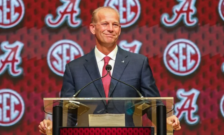 ‘Man Who Dressed My Coach’: Fans Left Unimpressed With Kalen DeBoer’s Striped Suit for Georgia-Alabama Showdown